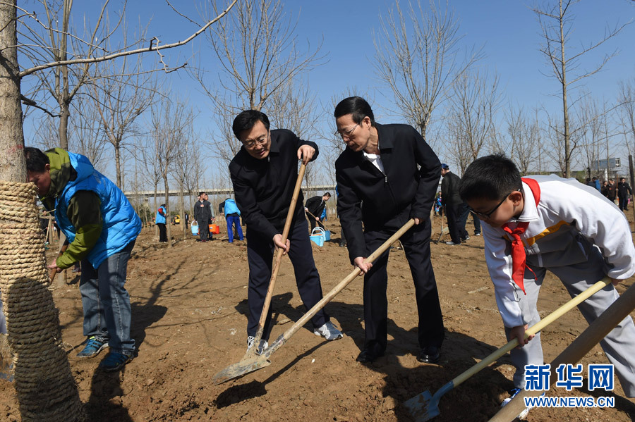 黨和國家領導人參加首都義務植樹活動