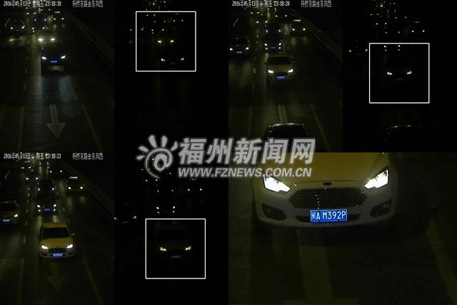 福州警方曝光150輛加塞壓線車輛 10輛車濫用遠(yuǎn)光燈被罰