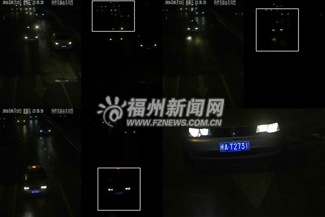 福州警方曝光150輛加塞壓線車輛 10輛車濫用遠光燈被罰