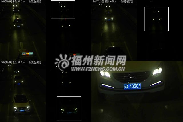 福州警方曝光150輛加塞壓線車輛 10輛車濫用遠(yuǎn)光燈被罰