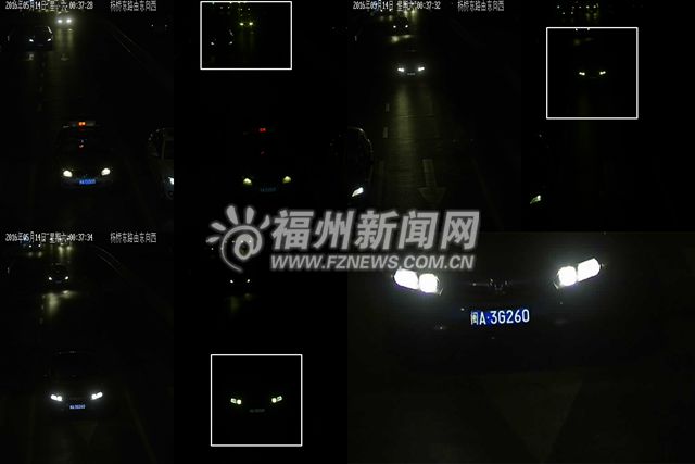 福州警方曝光150輛加塞壓線車輛 10輛車濫用遠(yuǎn)光燈被罰