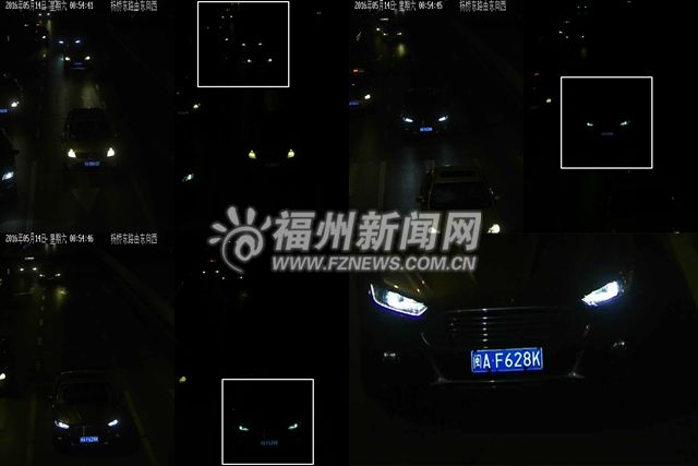 福州警方曝光150輛加塞壓線車輛 10輛車濫用遠(yuǎn)光燈被罰